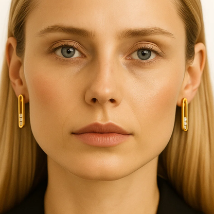 Montana | 18K Gold Plated Moving Ball Waterproof Stud Earrings